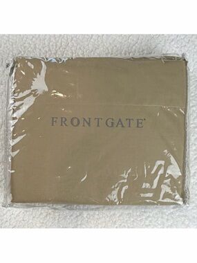 (NIB) FRONTGATE • Luxury Dark Tan Twin Sheet Set